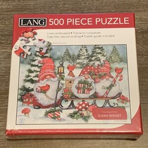 NEW Gnome Holiday/Christmas Puzzle 500 Piece by Lang